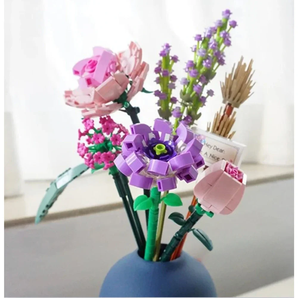 LOZ Mini Eternal Flowers Interlocking Blocks 547 Pieces Flower Bouquet Set 1657